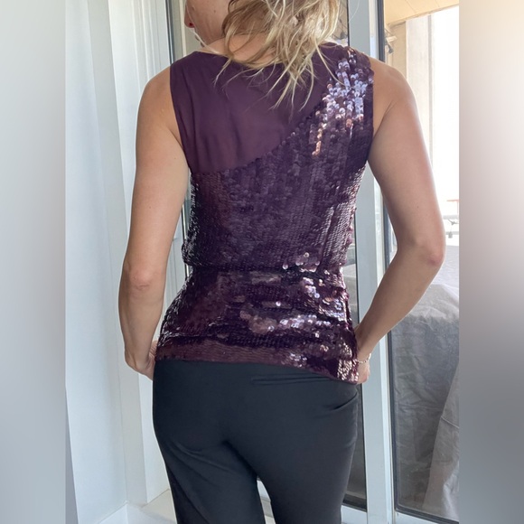 Alice + Olivia Silk Beaded Sequined Tank top - Picture 2 of 4